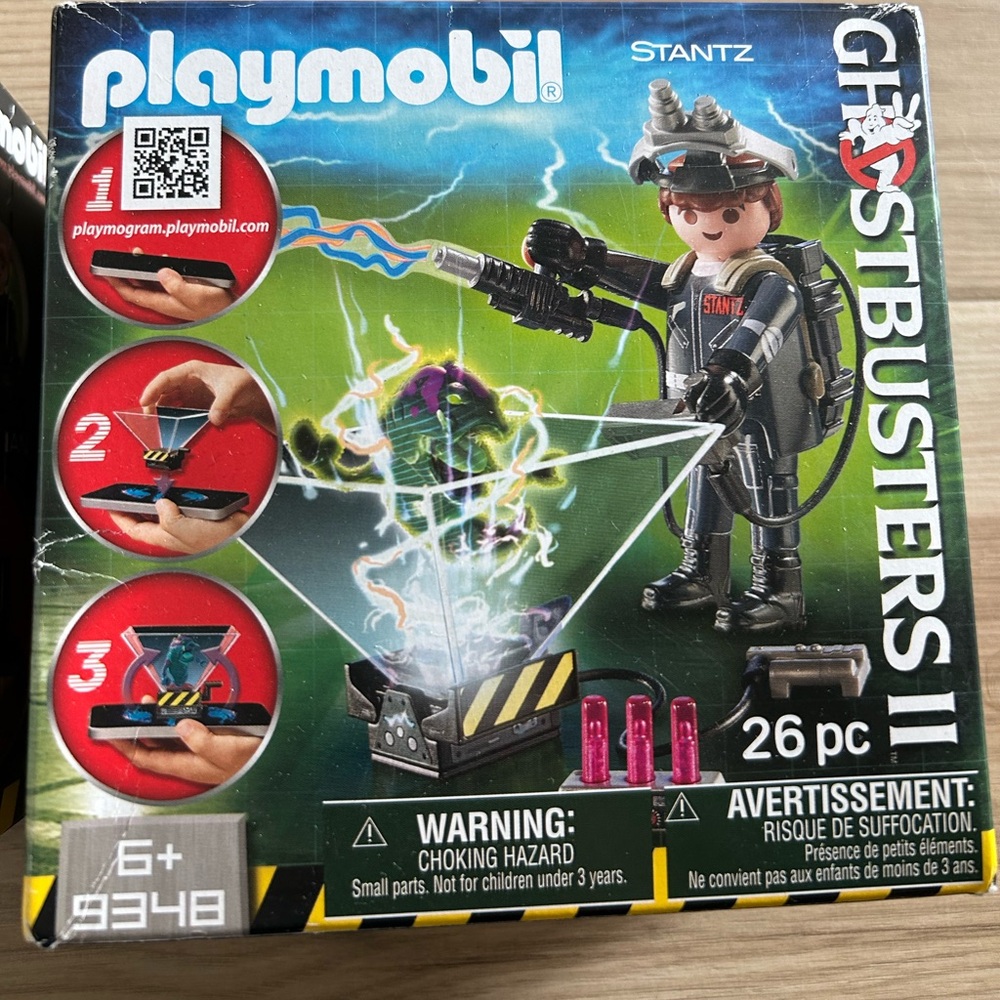 PLAYMOBIL 9348 Ghostbusters II Raymond Stantz Playmogram 3D Figure NEW